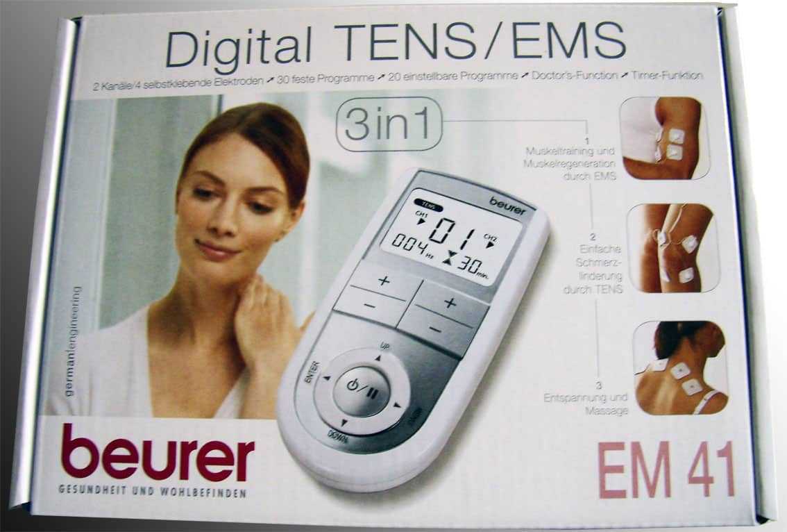 Máy Điện Châm 2 Kênh Và 4 Điện Cực Beurer Em41 4 em41 1