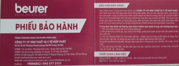 Chính Sách Bảo Hành Sản Phẩm 6 phiếu bảo hành