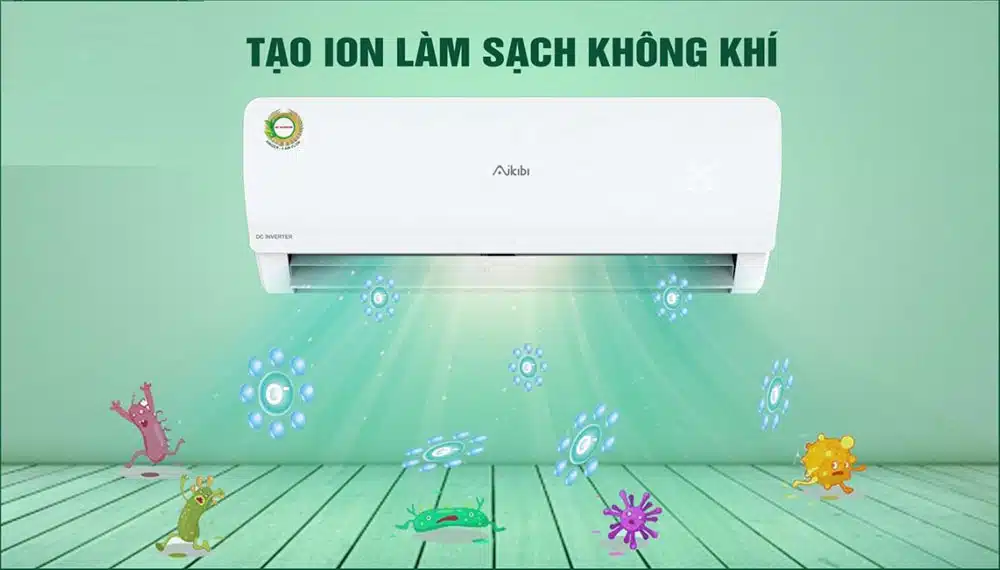 điều hòa không khí tạo ion âm