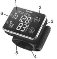 máy đo huyết áp điện tử cổ tay cảm ứng beurer bc58 12