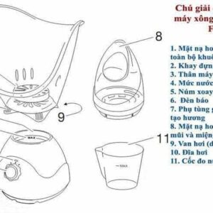 máy xông hơi mặt làm đẹp da beurer fs50 11