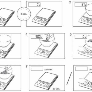 cân nhà bếp điện tử ks22 10