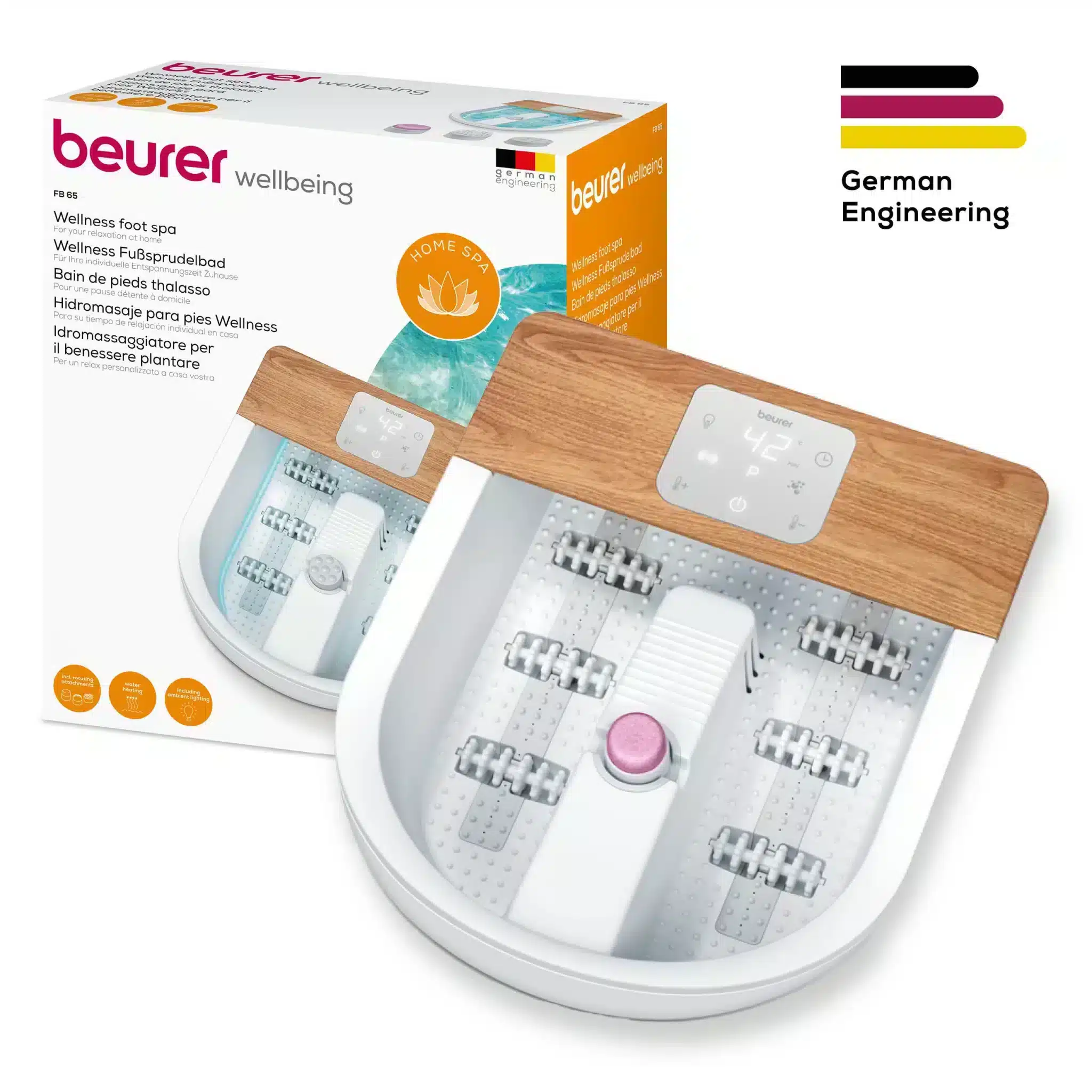 Bồn Ngâm Chân Massage Beurer Fb 65 4 bồn mát xa chân đa năng beurer fb65