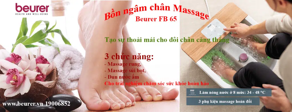 bồn ngâm chân massage beurer fb 65