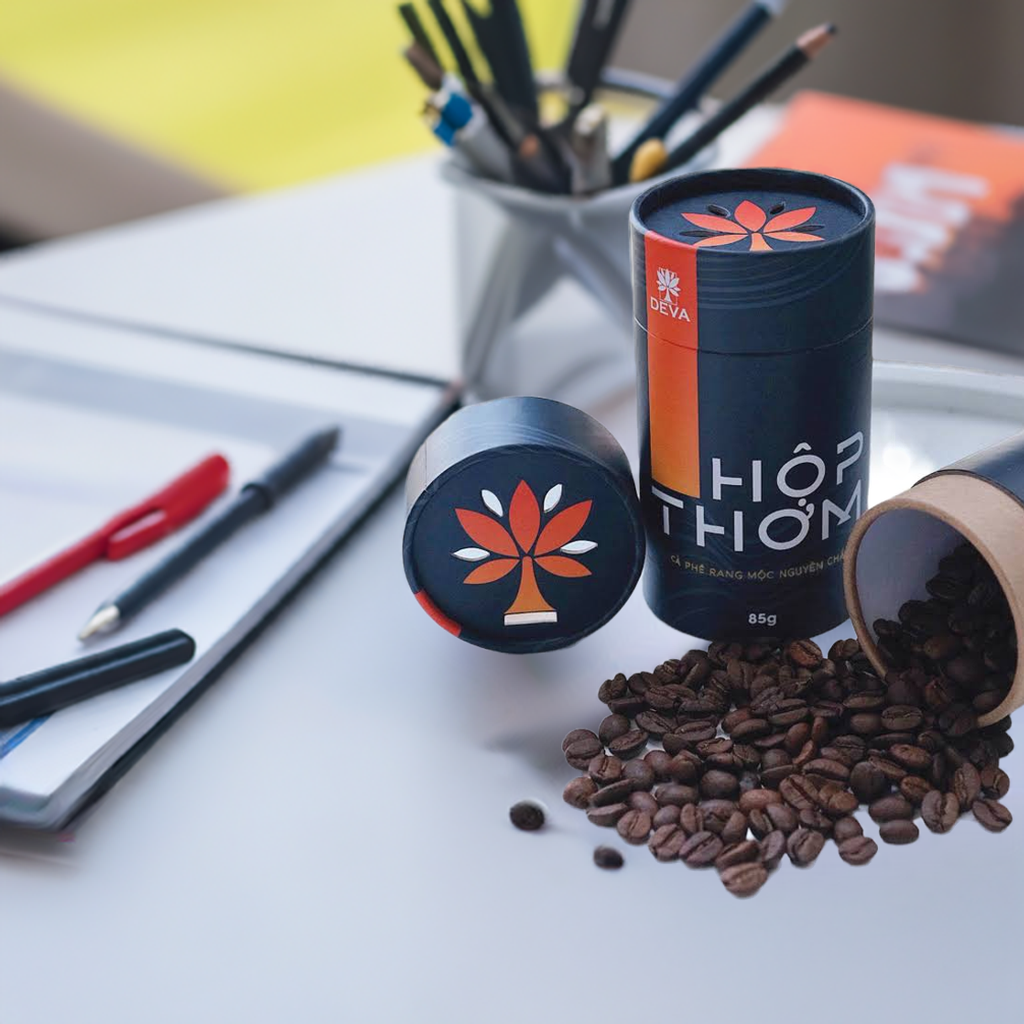 Hộp Thơm Cà Phê Arabica Rang Mộc Nguyên Chất 3 hộp thơm cà phê arabica rang mộc nguyên chất
