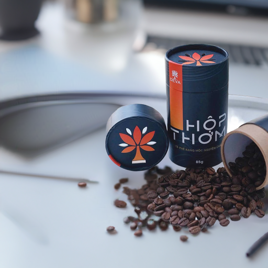 Hộp Thơm Cà Phê Arabica Rang Mộc Nguyên Chất 4 hộp thơm cà phê arabica rang mộc nguyên chất